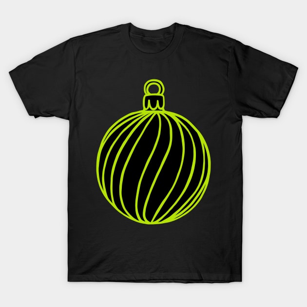 Simply Christmas Collection - Bauble - Alternative Xmas Colours T-Shirt by LAEC